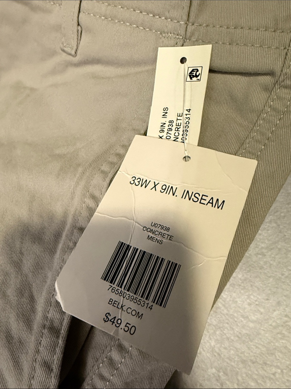 True Craft Men's Flat Front Khaki-Tan Shorts - Picture 2 of 5